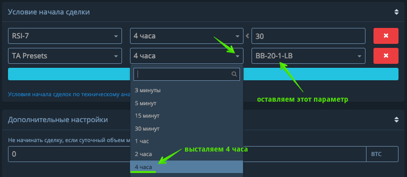 Tín hiệu dựa trên RSI + DÂY CHUYỀN BOLLINGER