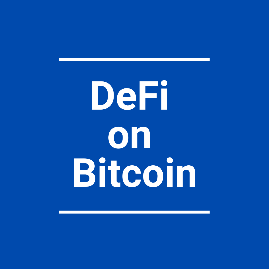 DeFi on Bitcoin